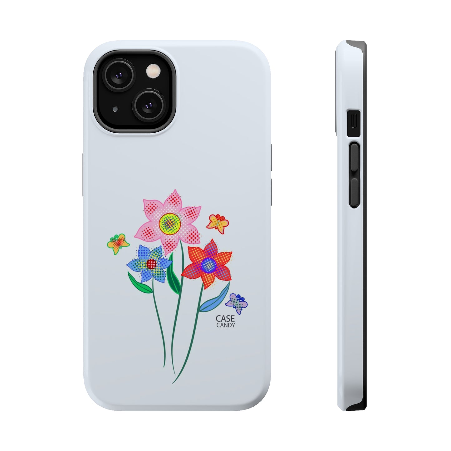 Alice Blue Digital Flowers HD Case (MagSafe)