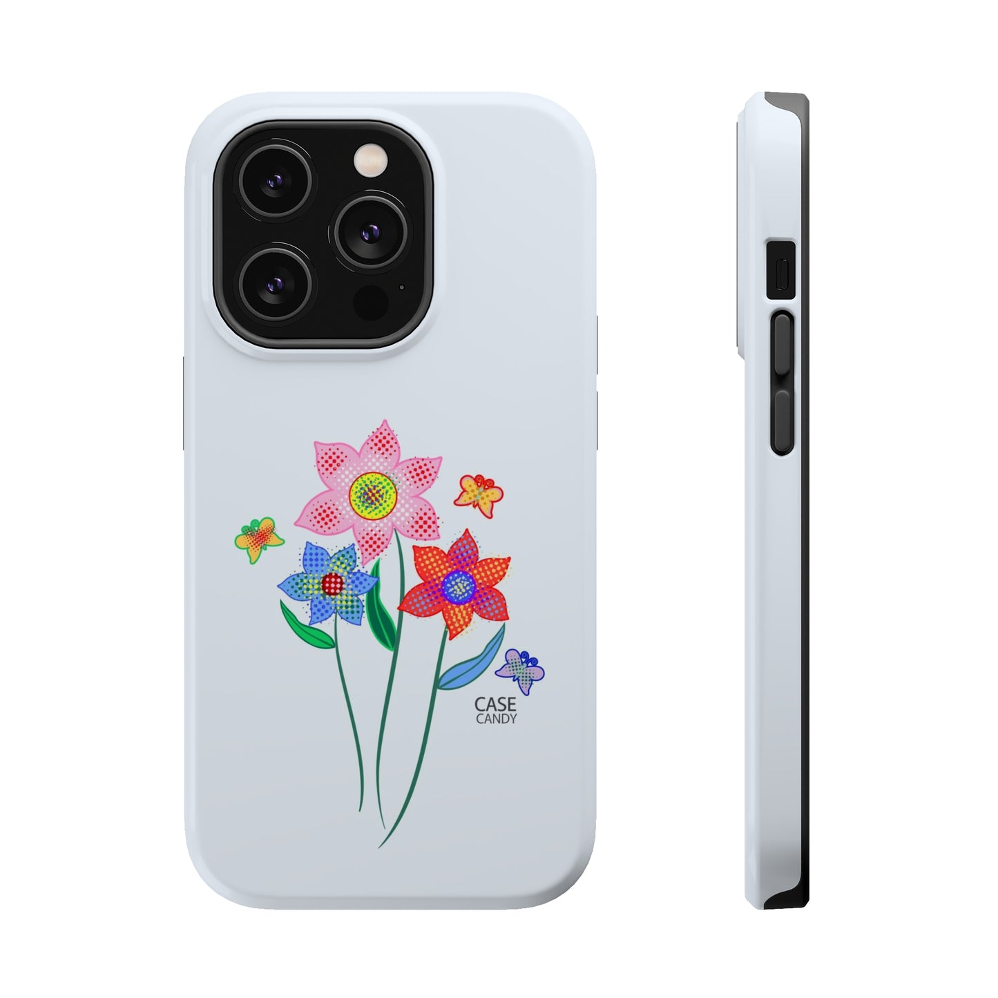 Alice Blue Digital Flowers HD Case (MagSafe)