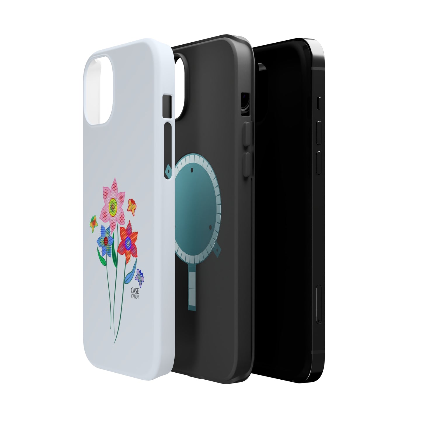 Alice Blue Digital Flowers HD Case (MagSafe)