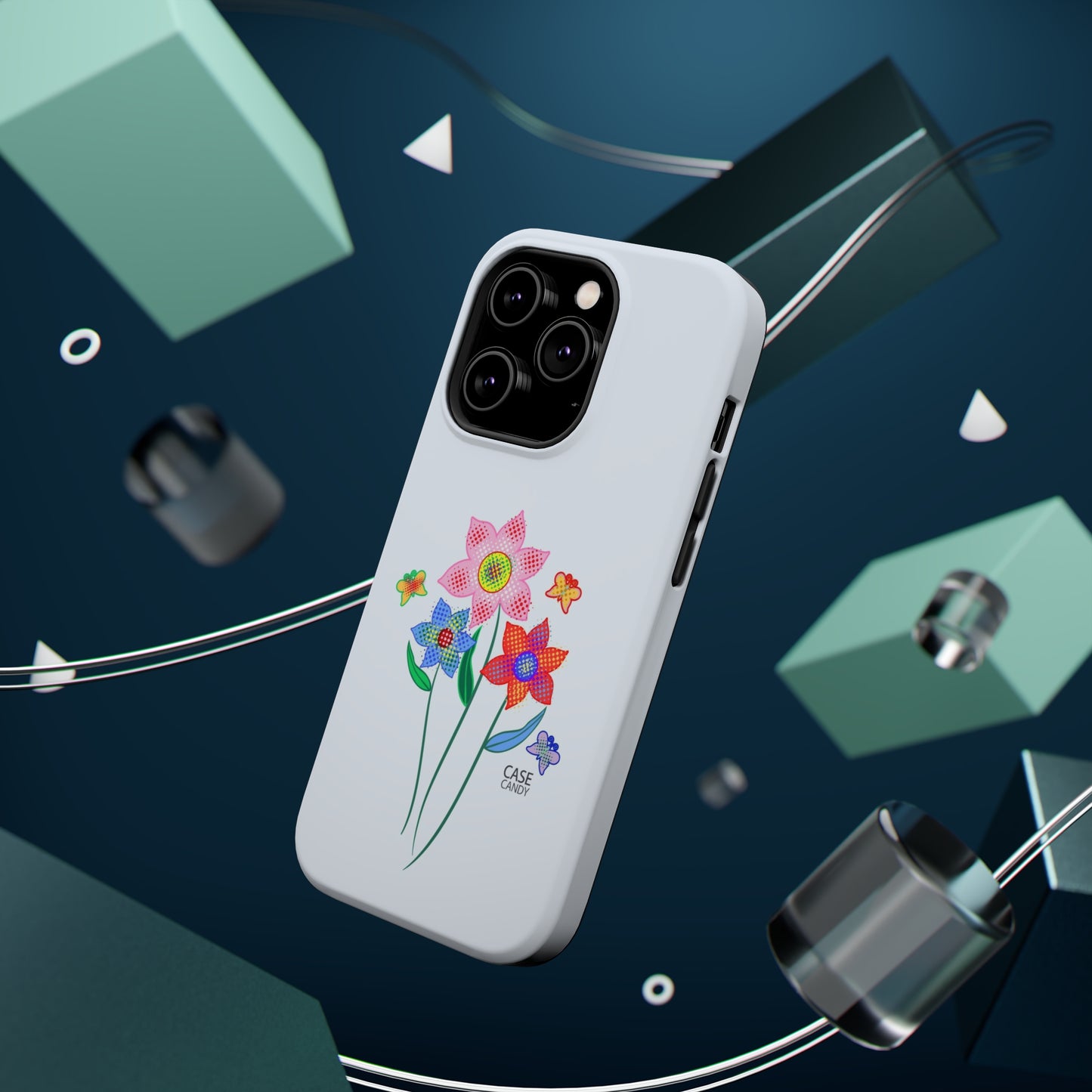 Alice Blue Digital Flowers HD Case (MagSafe)