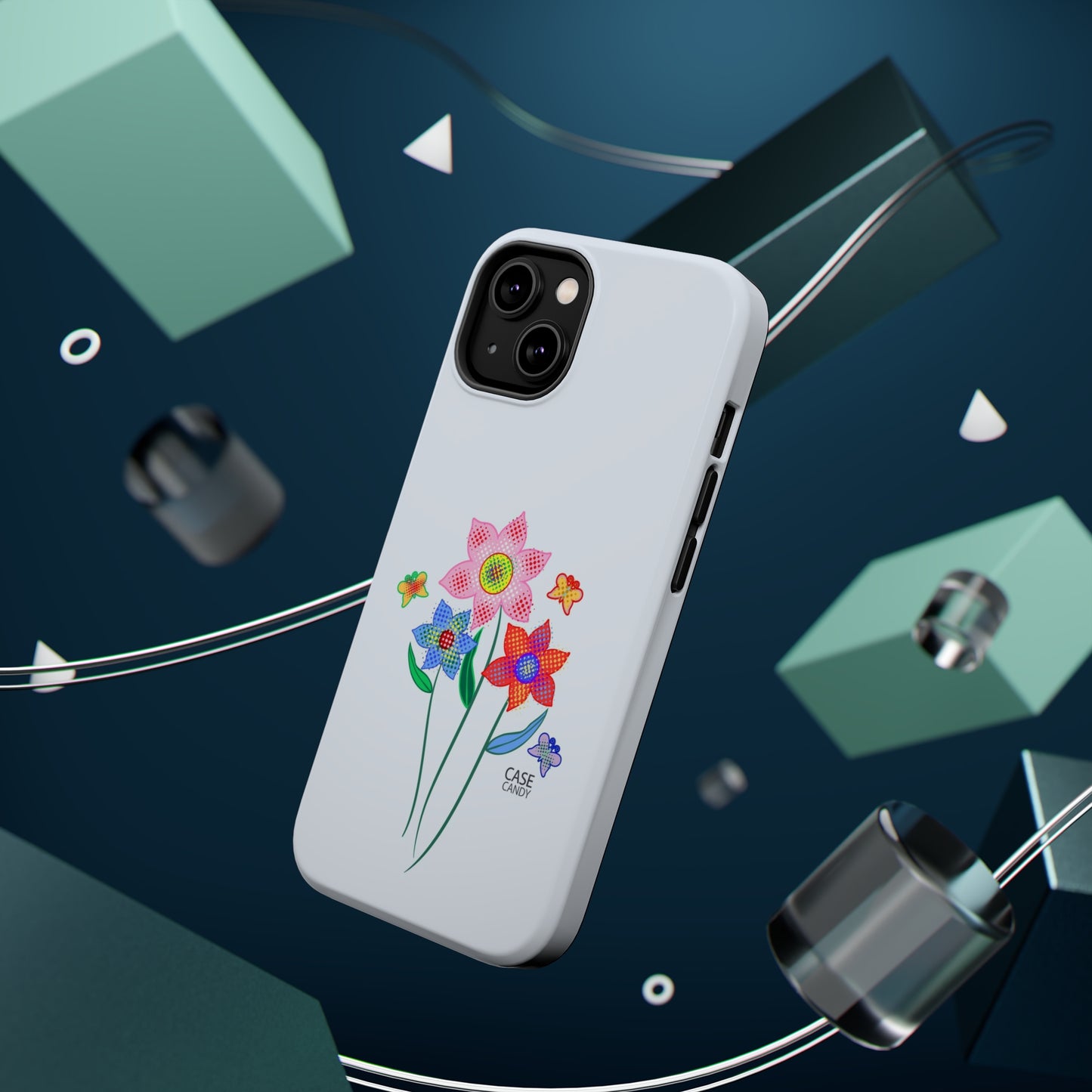 Alice Blue Digital Flowers HD Case (MagSafe)