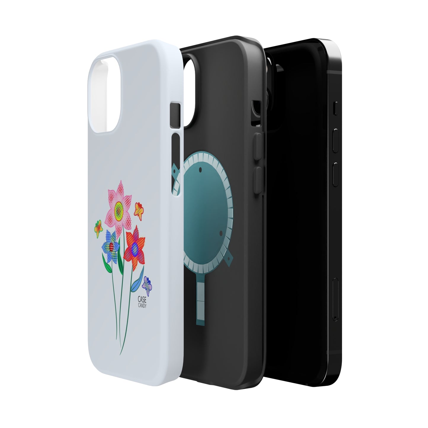 Alice Blue Digital Flowers HD Case (MagSafe)