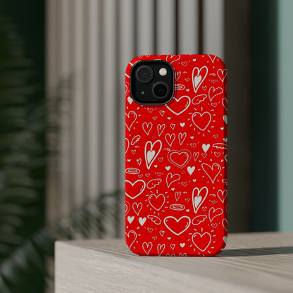 Love Scribbles! Red HD Case (MagSafe)