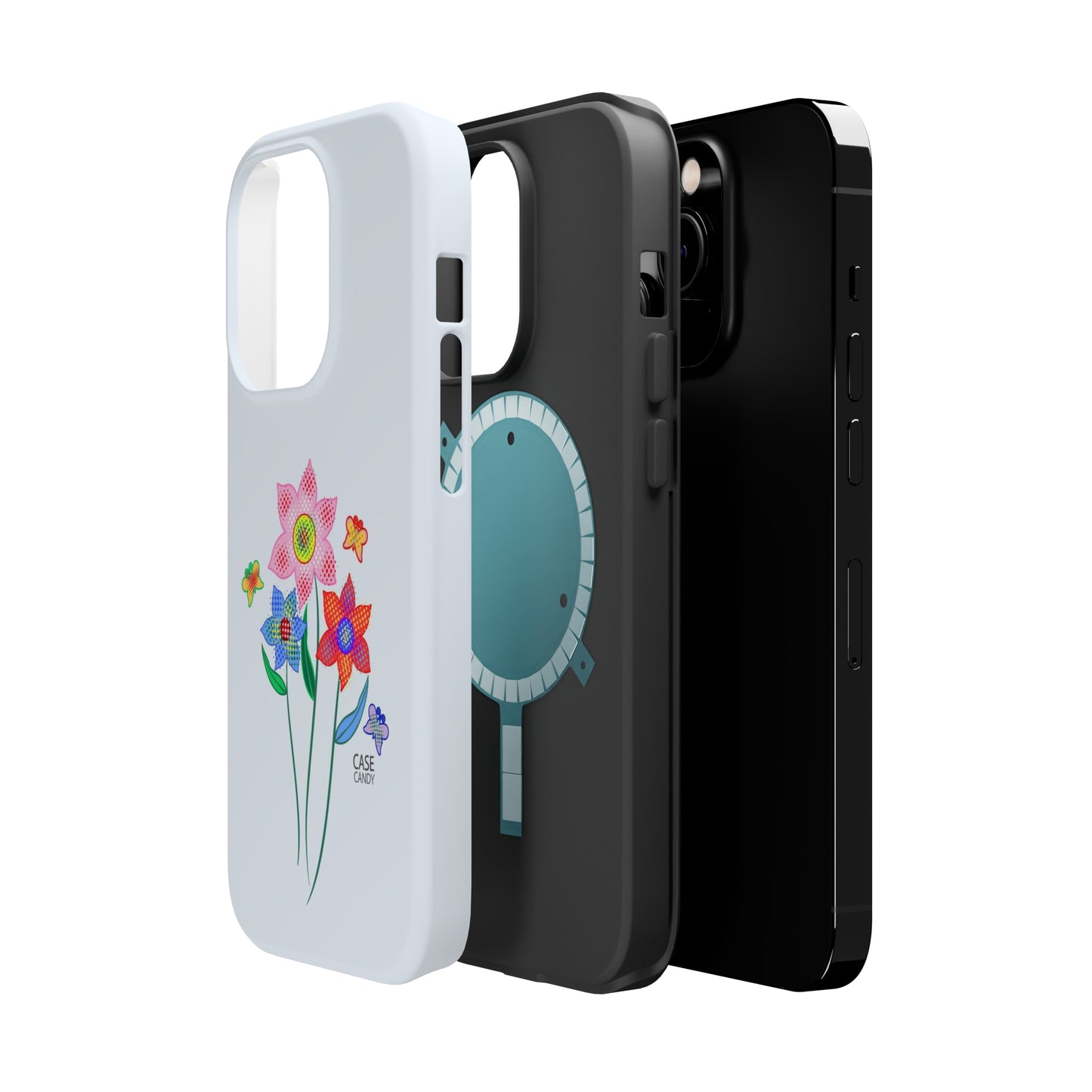Alice Blue Digital Flowers HD Case (MagSafe)