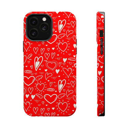 Love Scribbles! Red HD Case (MagSafe)