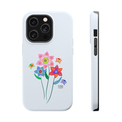 Alice Blue Digital Flowers HD Case (MagSafe)