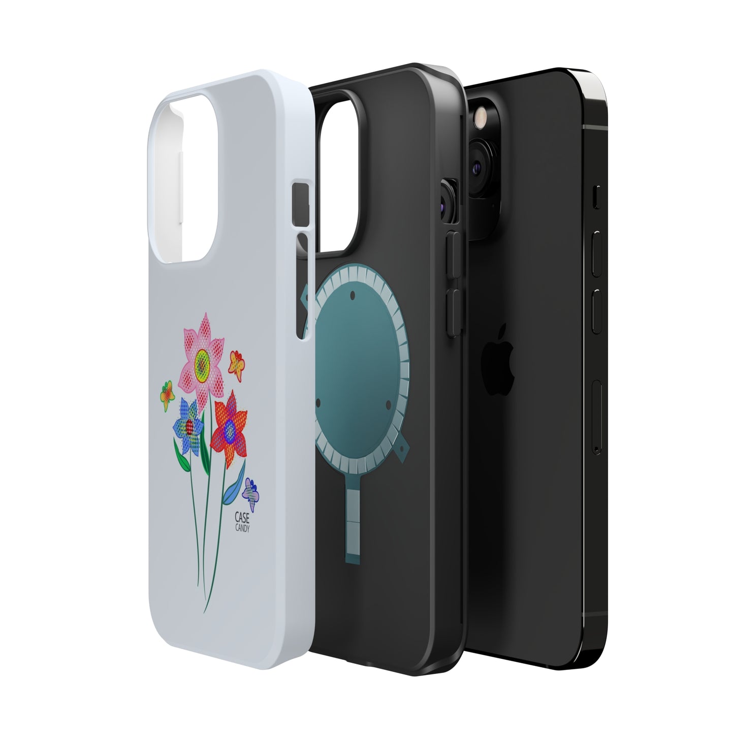 Alice Blue Digital Flowers HD Case (MagSafe)