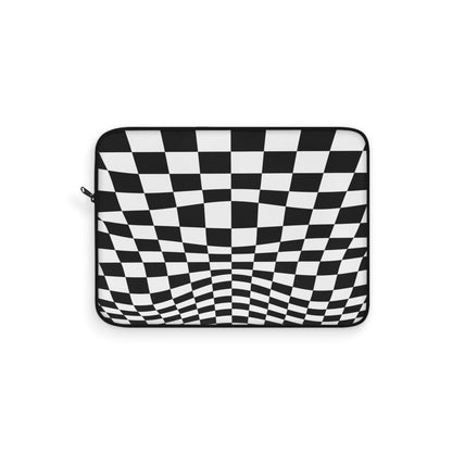 Warped Checkers Laptop Sleeve