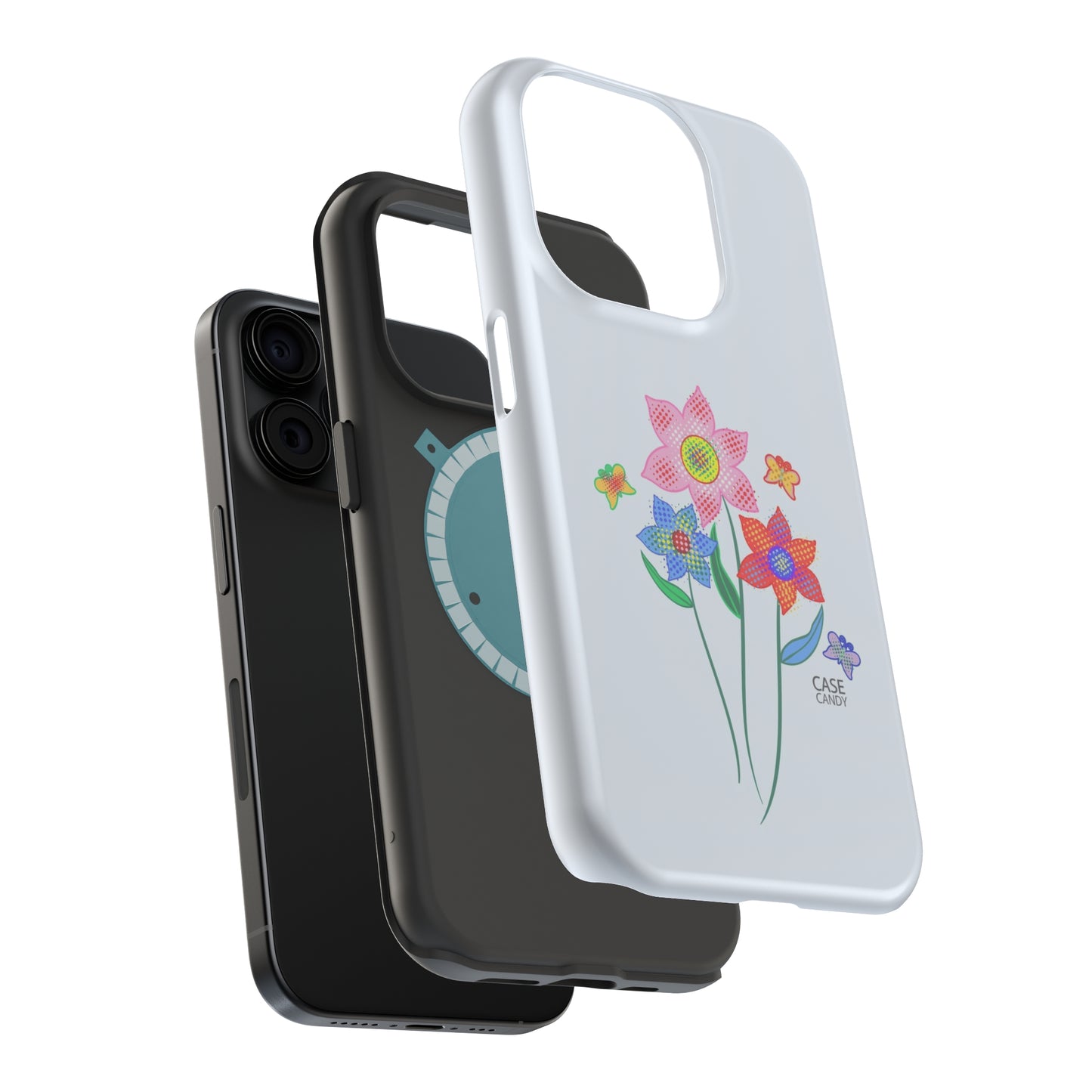 Alice Blue Digital Flowers HD Case (MagSafe)