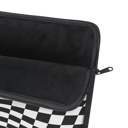 Warped Checkers Laptop Sleeve