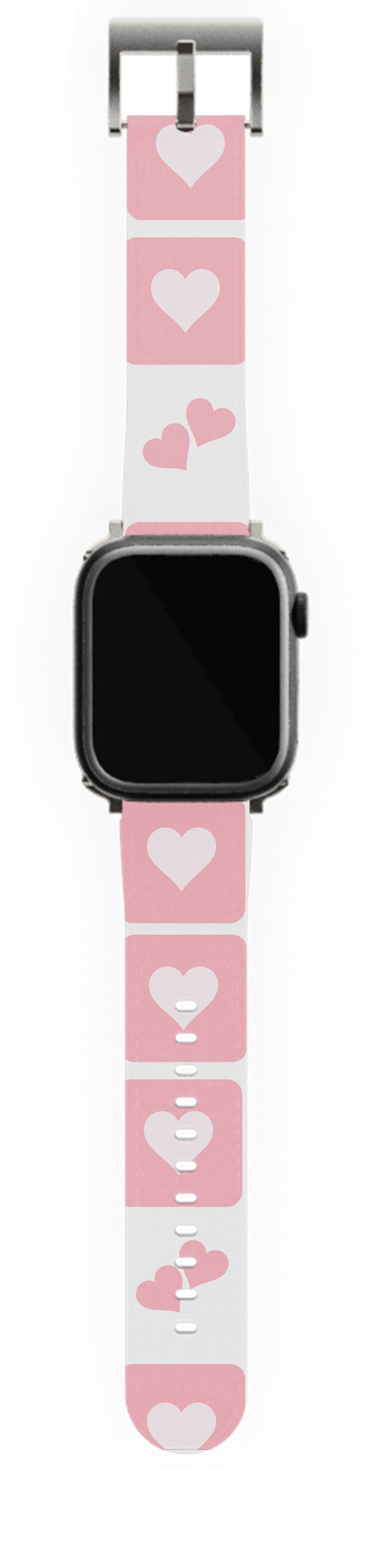 Pink Hearts Watch Band (Apple)